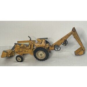 Vintage International Front End Loader Backhoe #3444 *piece needs soldering
